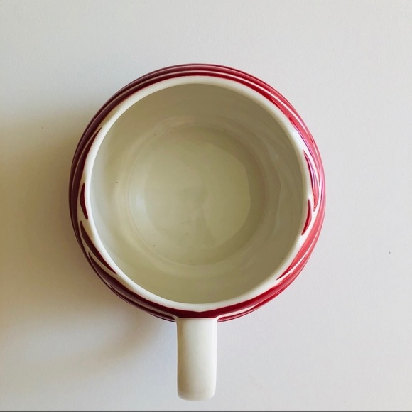 Starbucks 2013 Red White Swirl Stripe Holiday Coffee Mug Cup 12 oz. Candy Cane - Picture 4 of 7